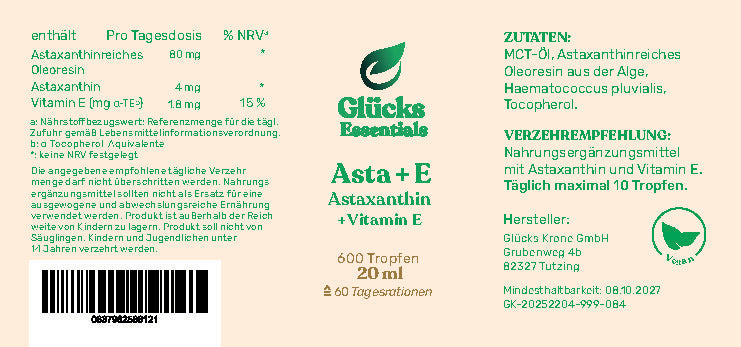 Asta + E - Astaxanthin + Vitamin E - 20 ml