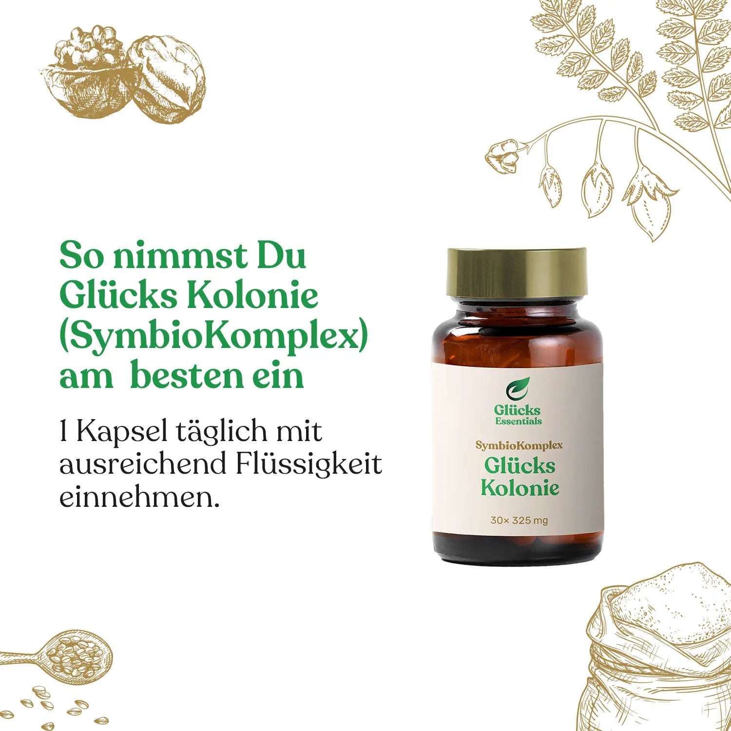 Glücks Kolonie (SymbioKomplex) - 30 Kapseln (Abo)