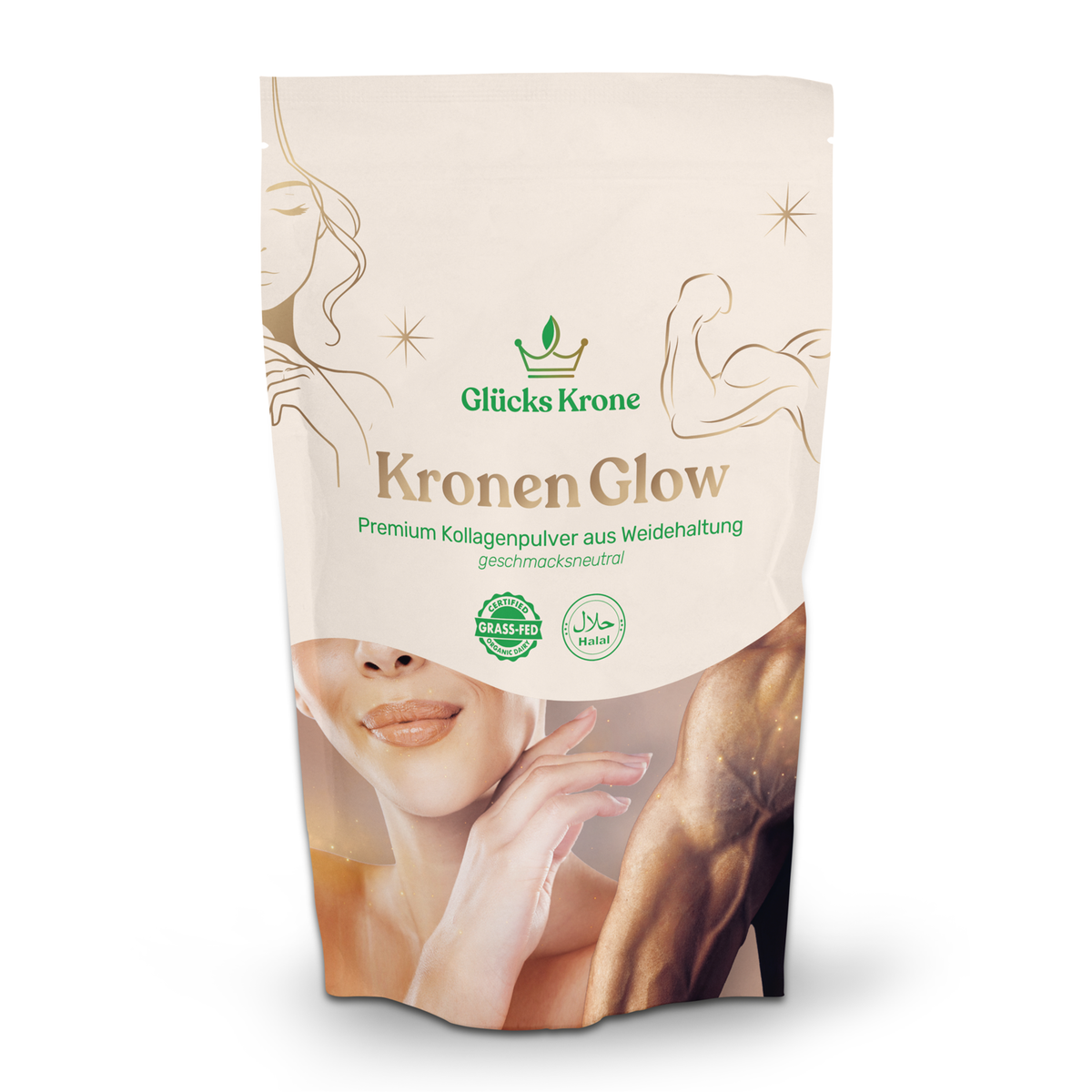 Kronen Glow - Kollagen Pulver aus Weidehaltung - 333 g