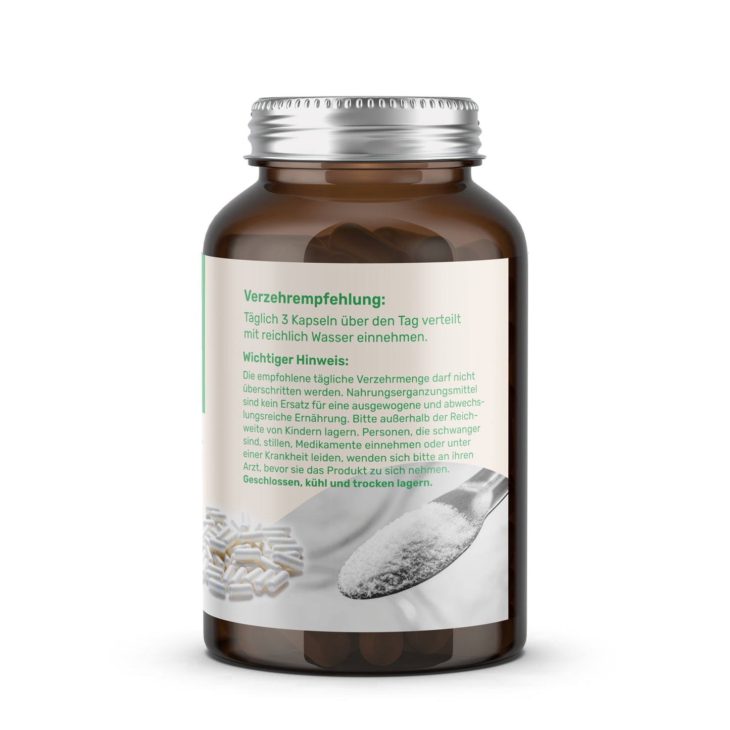 Magnesium+ Bisglycinat - 120 Kapseln - 40 Tagesrationen