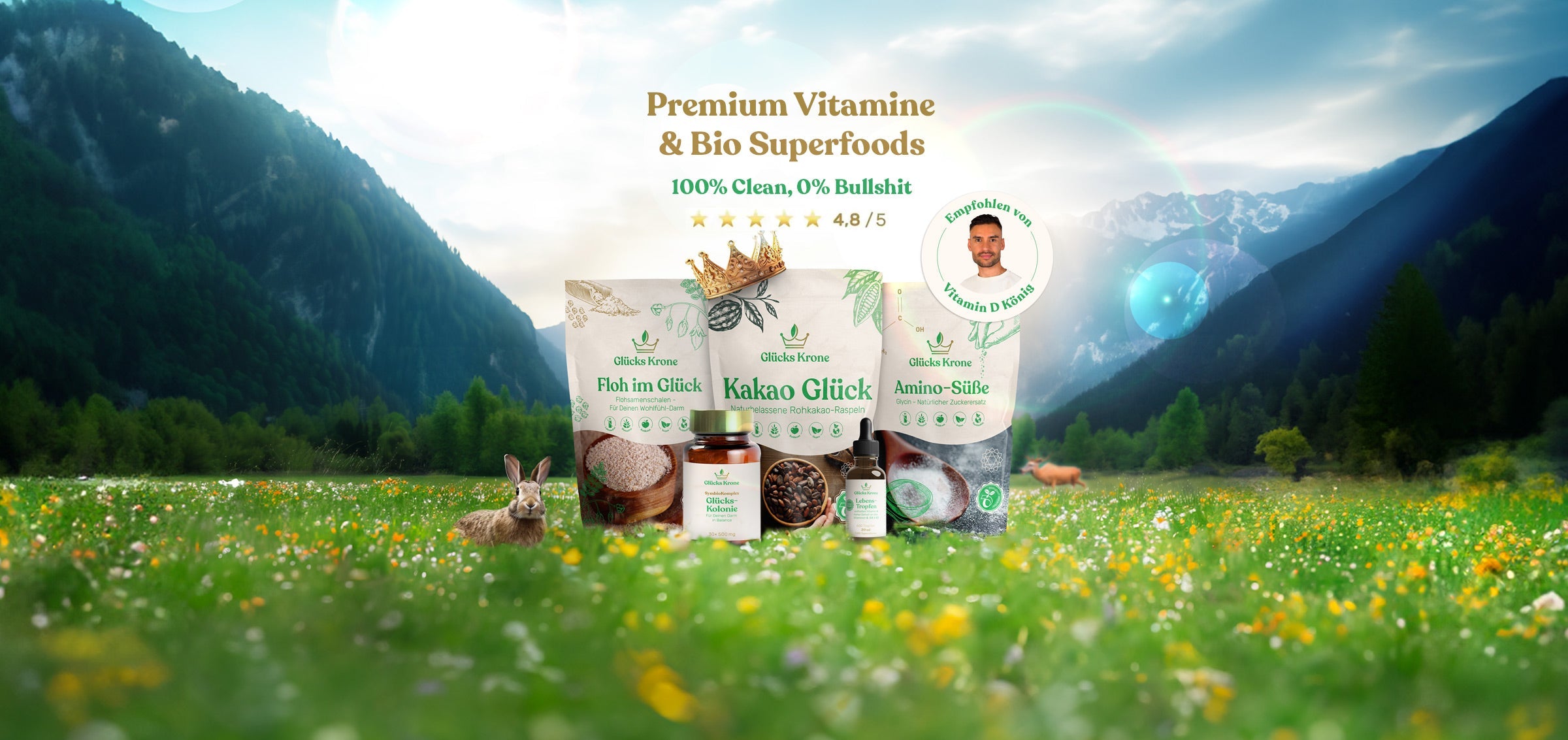 Glücks Krone | Shop für Premium-Vitamine & Bio Superfood