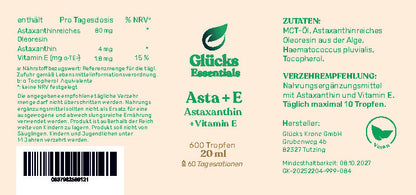 Asta + E - Astaxanthin + Vitamin E - 20 ml