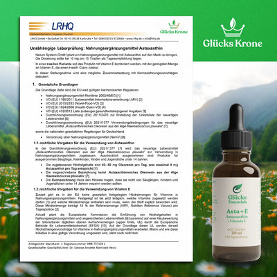 Asta + E - Astaxanthin + Vitamin E - 20 ml