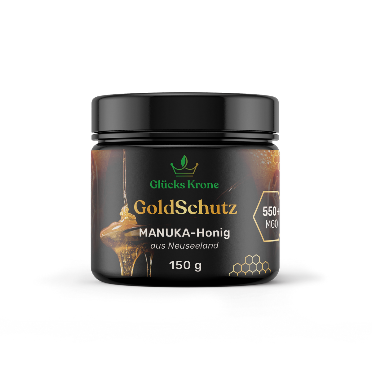GoldSchutz - Premium Manuka Honig - 550+ MGO - 150 g - aus Neuseeland