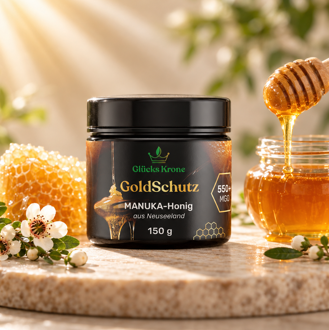 GoldSchutz - Premium Manuka Honig - 550+ MGO - 150 g - aus Neuseeland