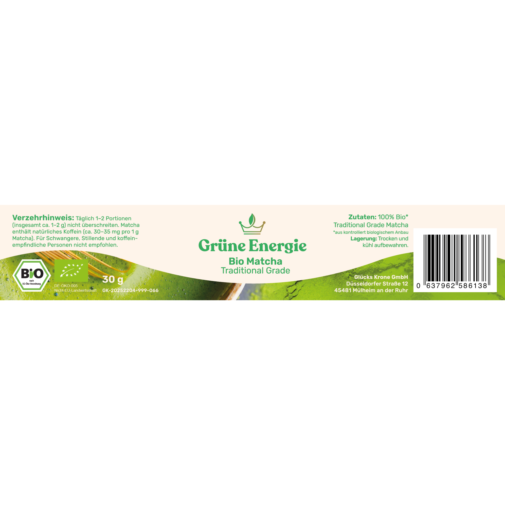 Grüne Energie - Bio Traditional Grade Matcha - 30g