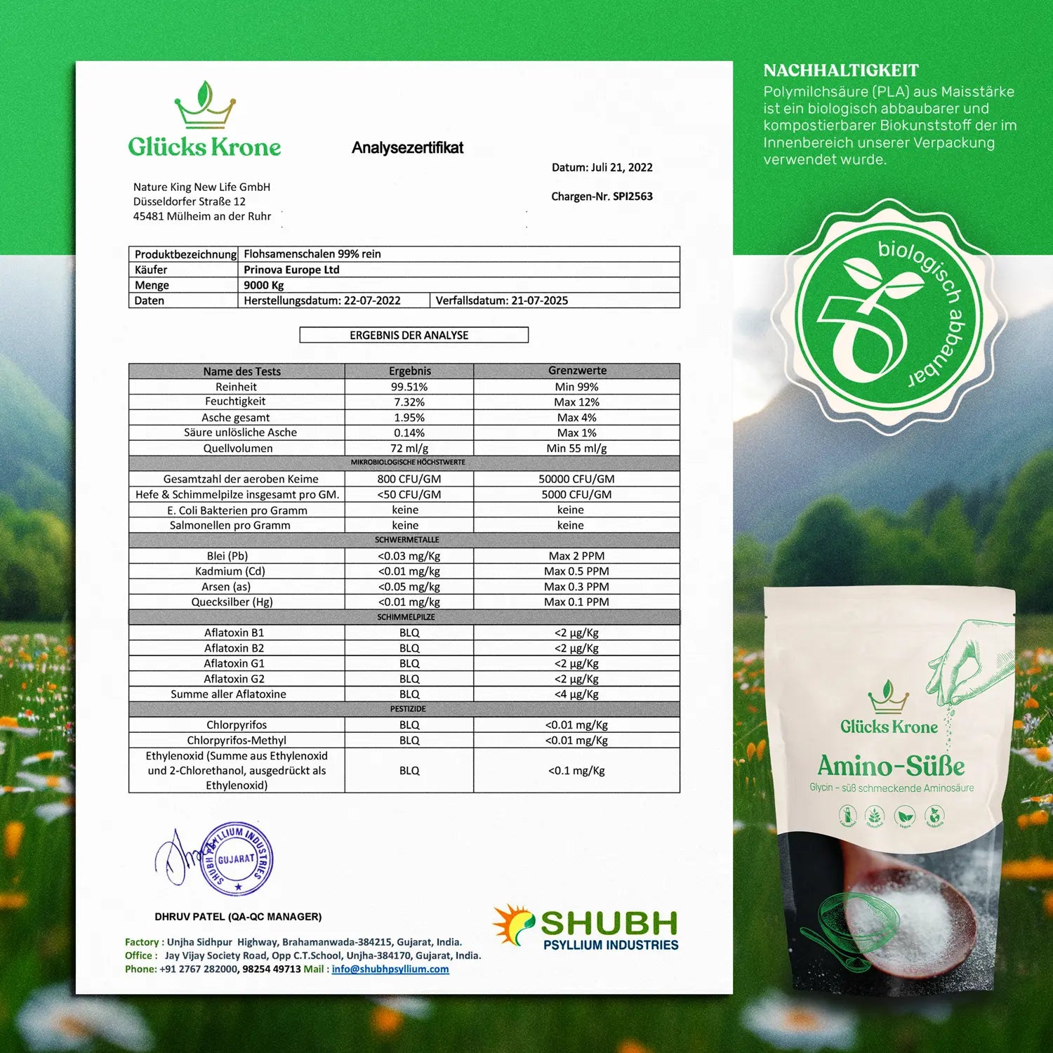 2x Amino-Süße (Alternative Süße aus Glycin)