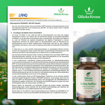 Zellenaufbau - EAAs essentielle Aminosäuren - 120 Stück