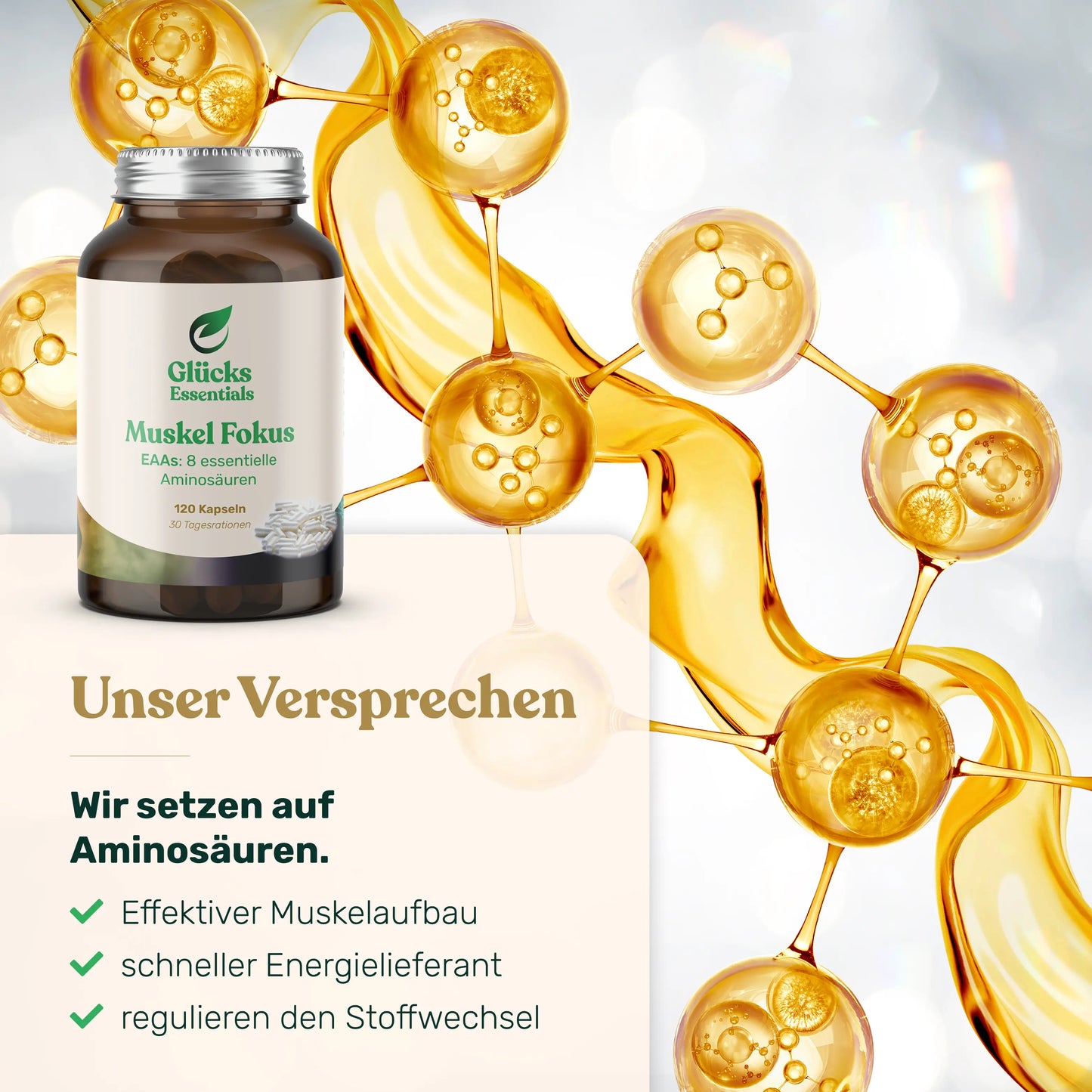 Muskel Fokus - EAAs essentielle Aminosäuren - 120 Stück