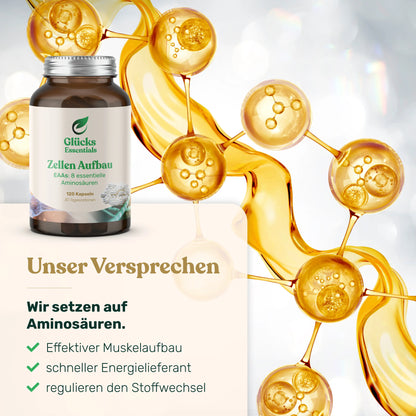 Zellenaufbau - EAAs essentielle Aminosäuren - 120 Stück