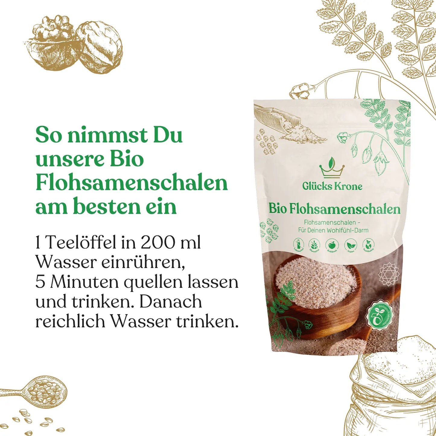 Bio Flohsamenschalen - 250g