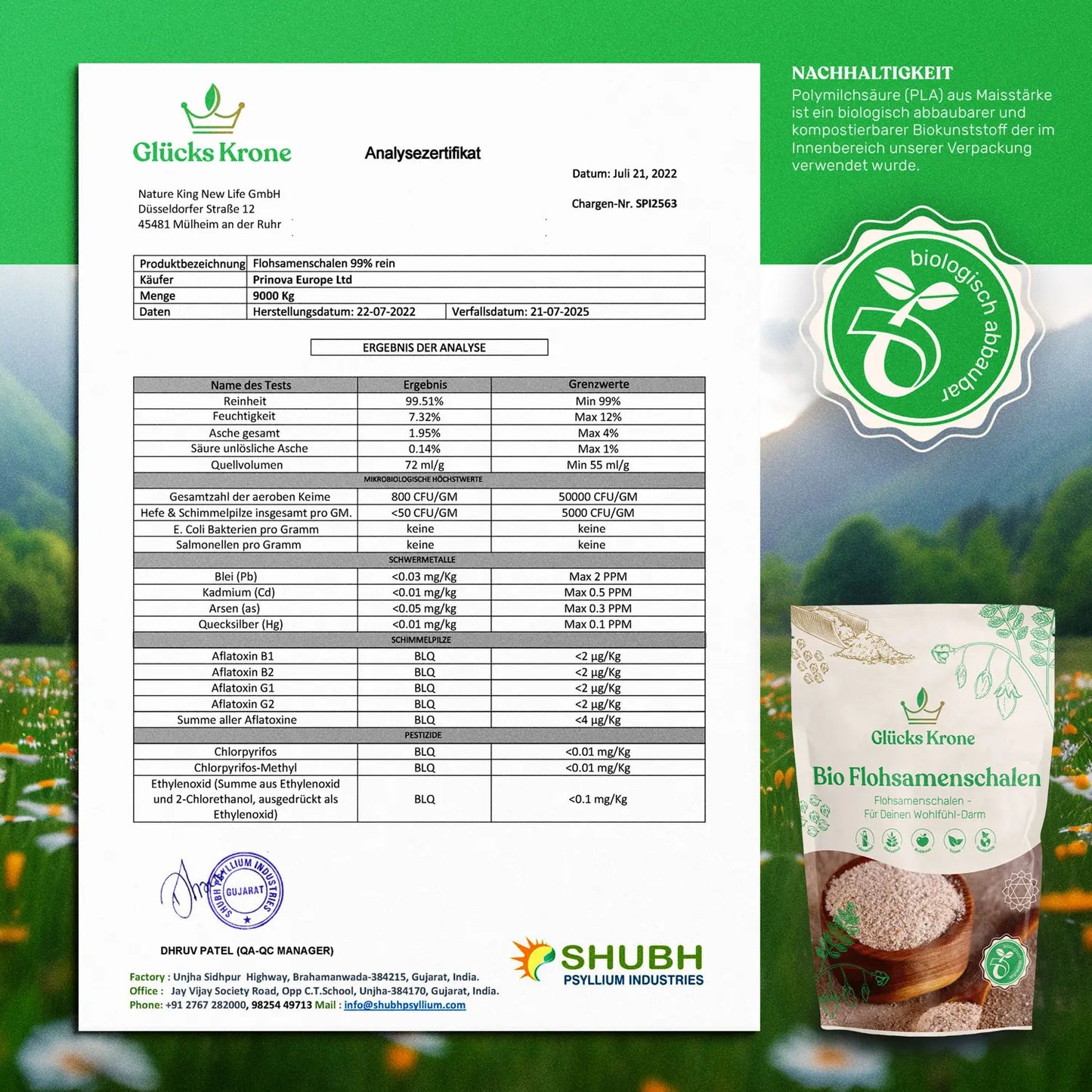 Bio Flohsamenschalen - 250g