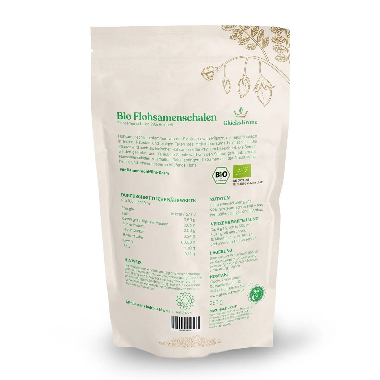 Bio Flohsamenschalen - 250g