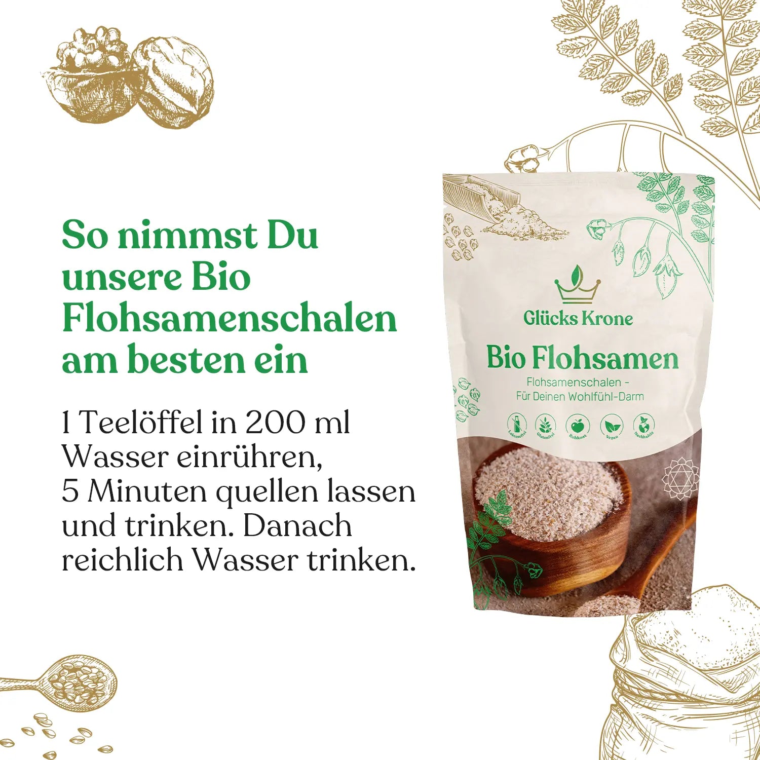 Bio Flohsamenschalen - 250g