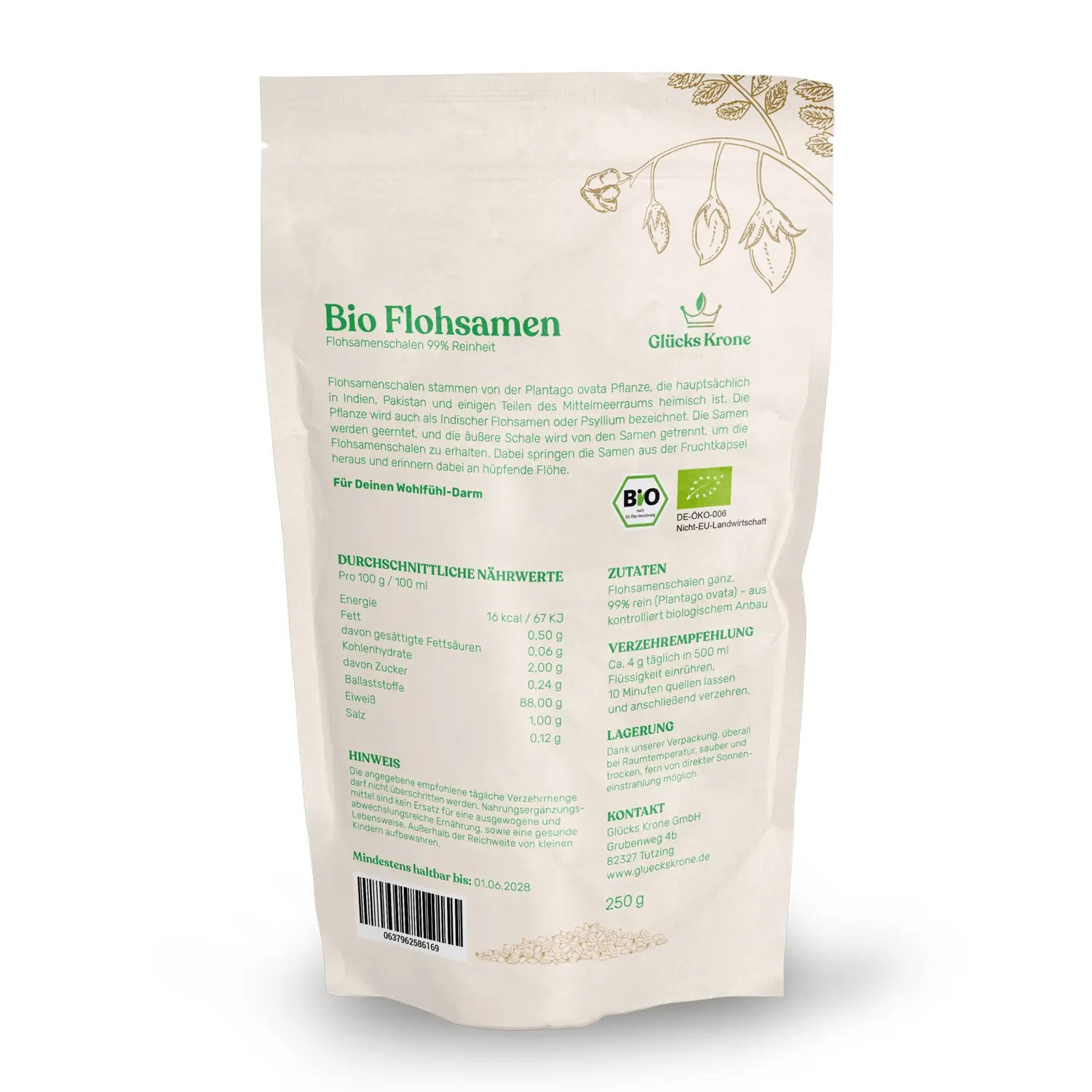 Bio Flohsamenschalen - 250g