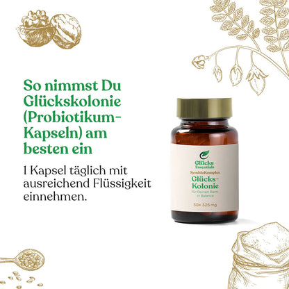 Glücks Kolonie (Darm Mikrobiom) - 30 Kapseln