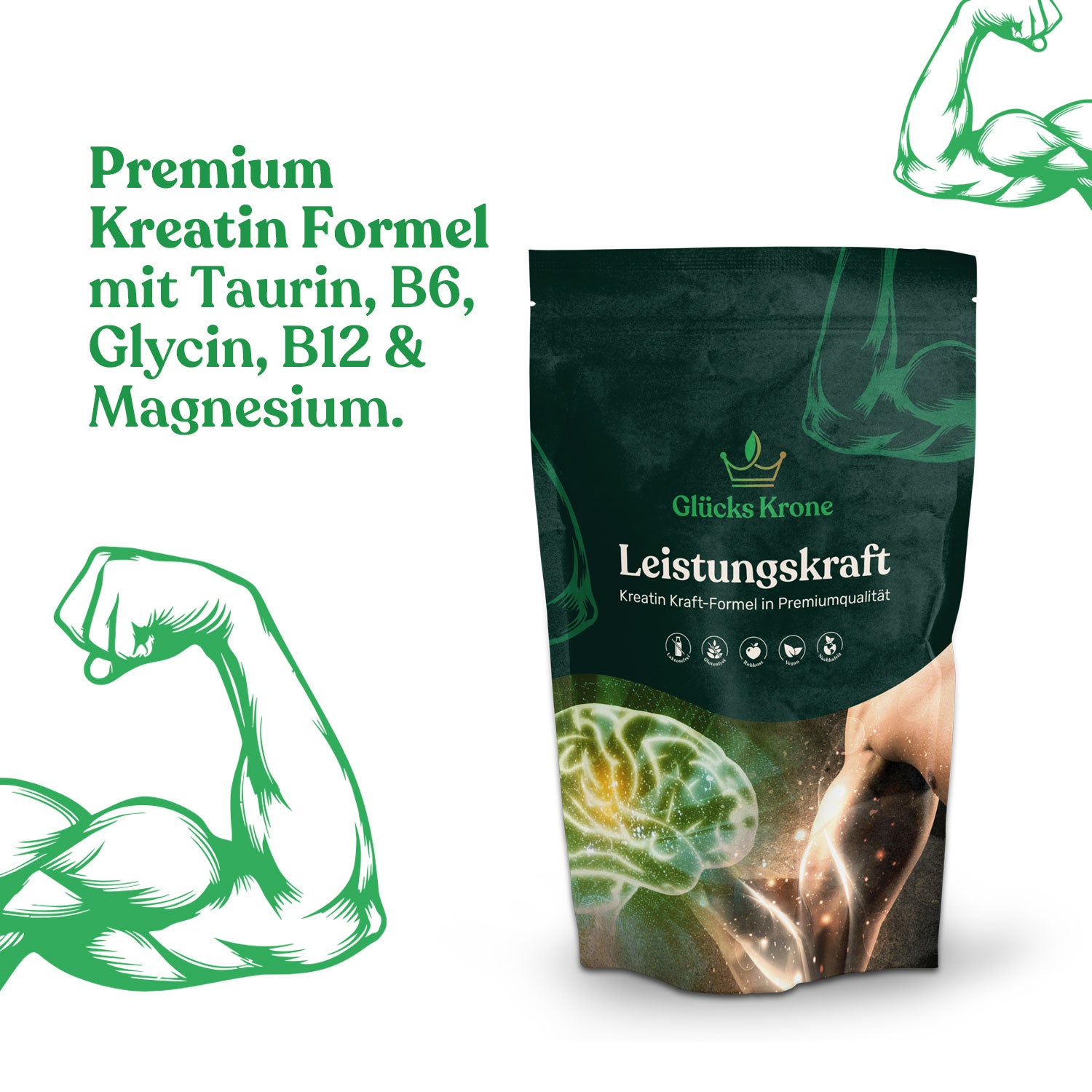 LeistungsKraft - Premium Kreatin Formel - Pulver 250g