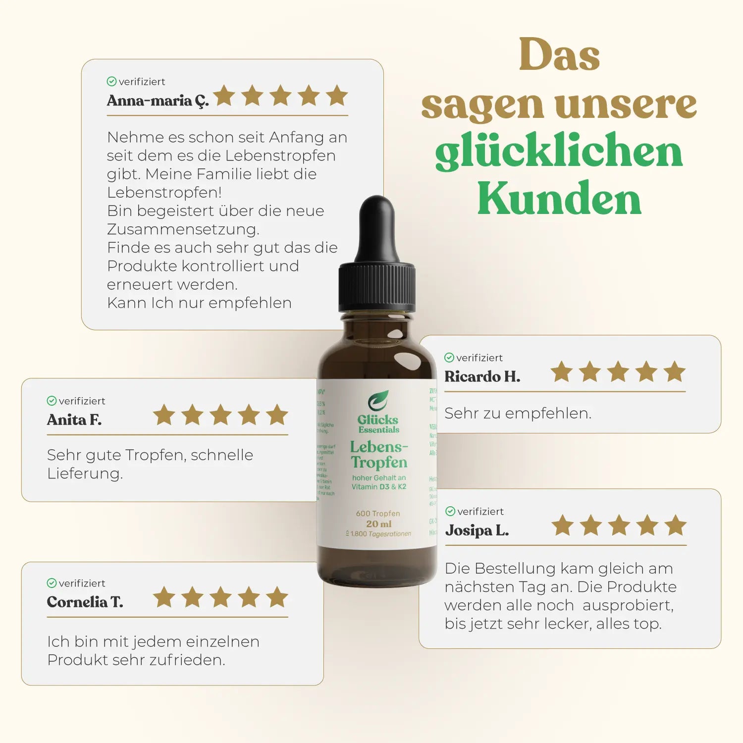 Lebens-Tropfen 2.000 IE (D3 & K2) - 20ml