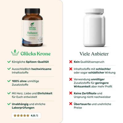 Balance (Magnesium Bisglycinat) - 120 Kapseln - 30 Tagesrationen