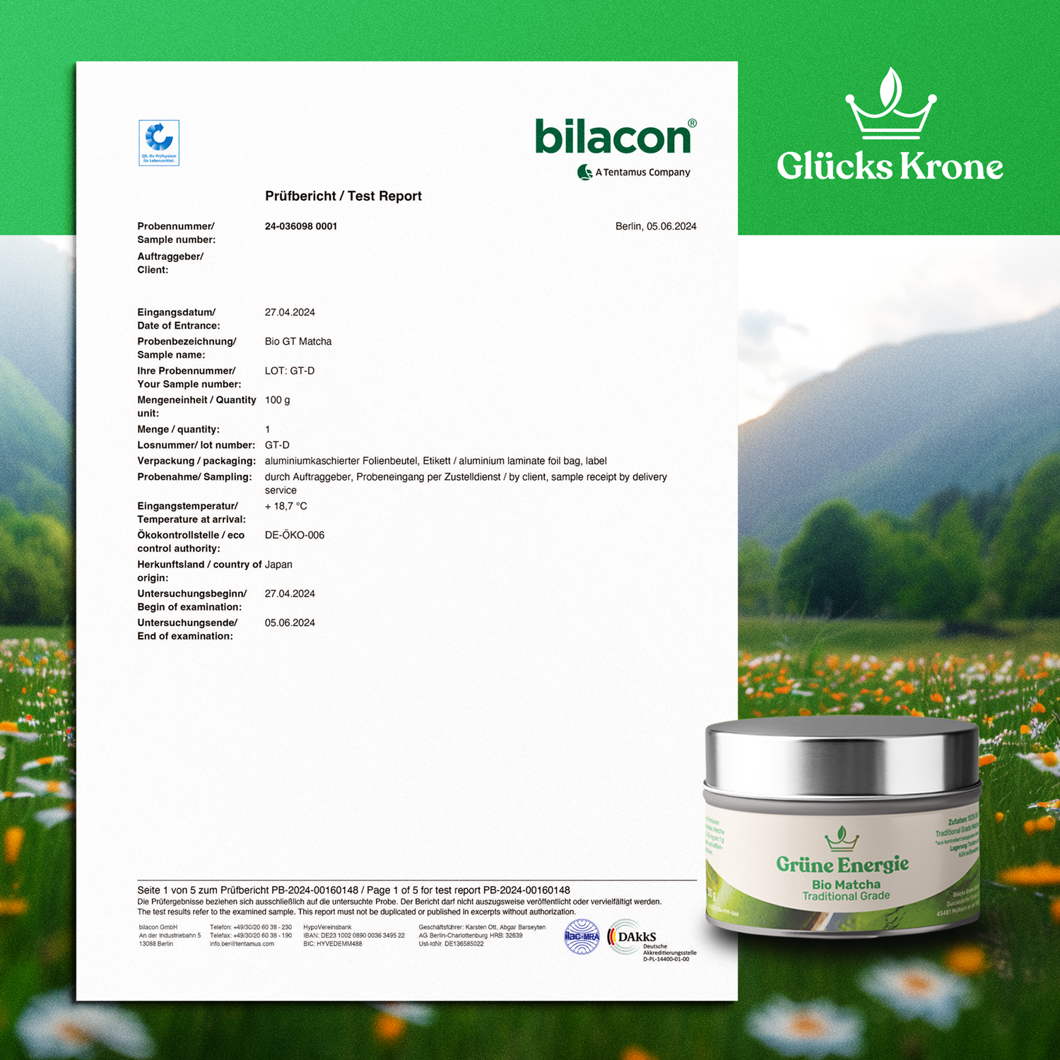 Grüne Energie - Bio Traditional Grade Matcha - 30g