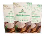 3 Stück Bio Flohsamenschalen - 250g