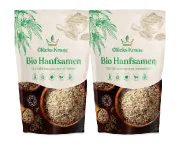 2 Stück Bio Hanfsamen (Omega 3 Power) - 250g