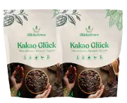 2 Stück Bio Kakao Glück (100% Bio Roh Kakao) - 250g