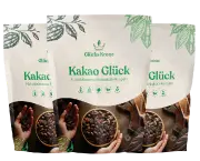 3 Stück Bio Kakao Glück (100% Bio Roh Kakao) - 250g