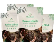 4 Stück Bio Kakao Glück (100% Bio Roh Kakao) - 250g