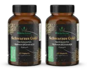 2 Stück Schwarzes Gold - Schwarzkümmelöl 22.000 mg/kg Thymochinongehalt - 60 Kapseln