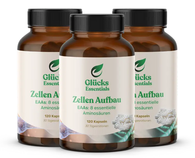 3 Stück Zellenaufbau - EAAs essentielle Aminosäuren - 120 Stück