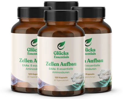 4 Stück Zellenaufbau - EAAs essentielle Aminosäuren - 120 Stück