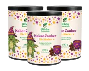 3 Stück Kakao Zauber + gratis glücksi Buch - Kakaomischung für Kinder - 240 g