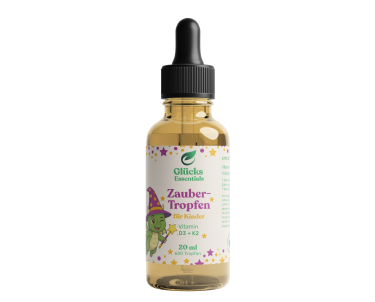 1 Stück ZauberTropfen + gratis glücksi Buch - Vitamin D3 + K2 für Kinder - 20 ml