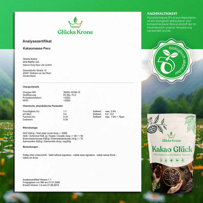 Bio Kakao Glück Bundle (2x250g) + Akazienholz-Becher