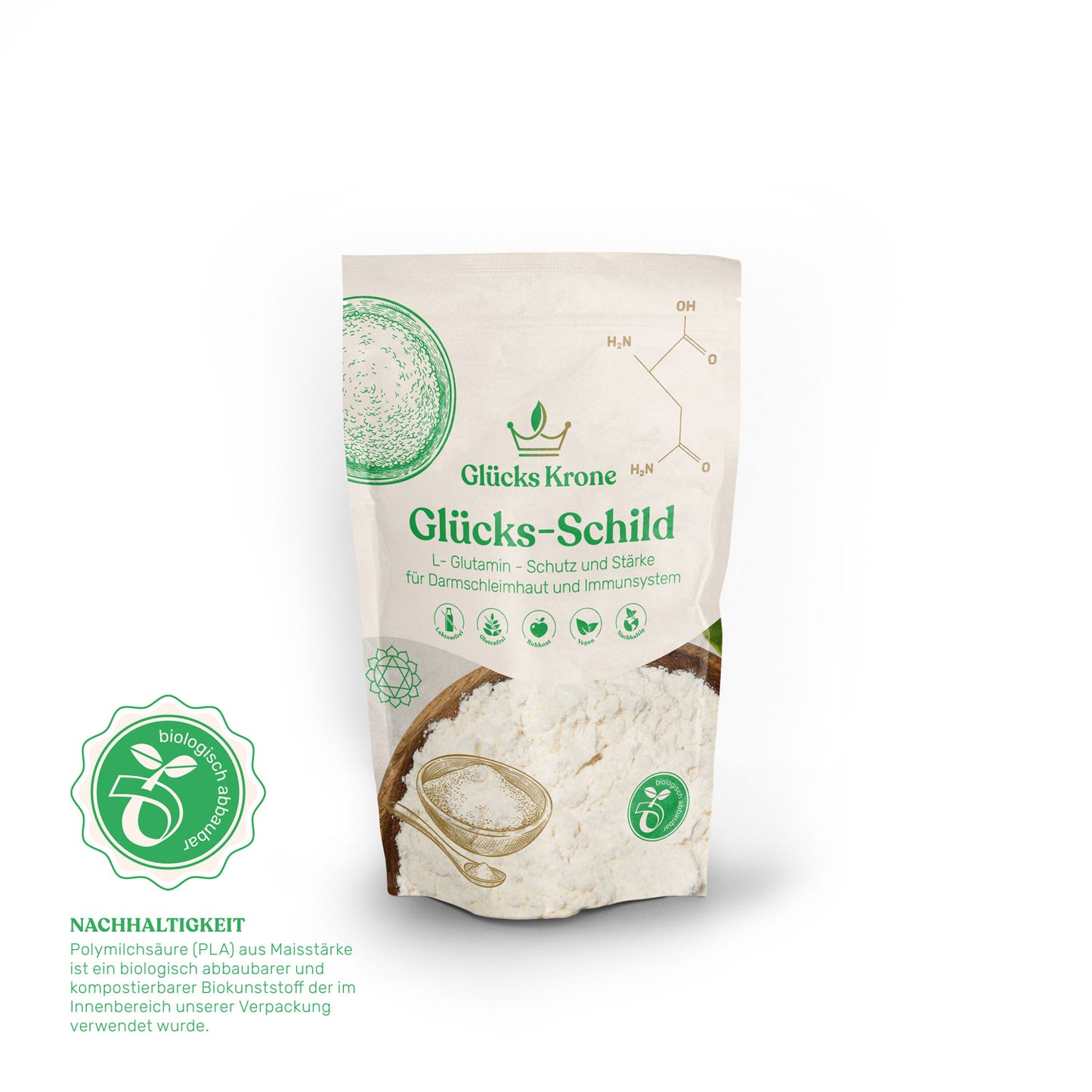 Glücks-Schild (L-Glutamin) - 250g