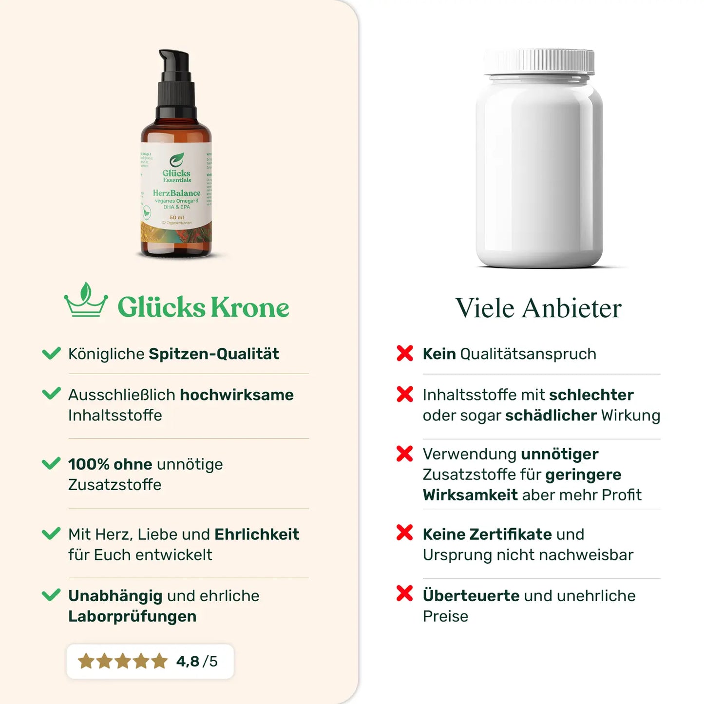 HerzBalance - Omega 3  DHA/EPA vegan - 50 ml