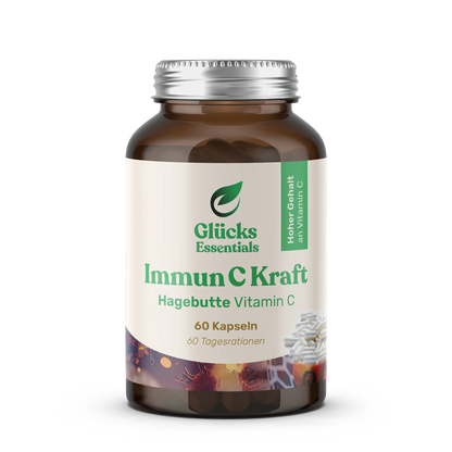 Immun C Kraft - Vitamin C aus Hagebutte - 60 Kapseln