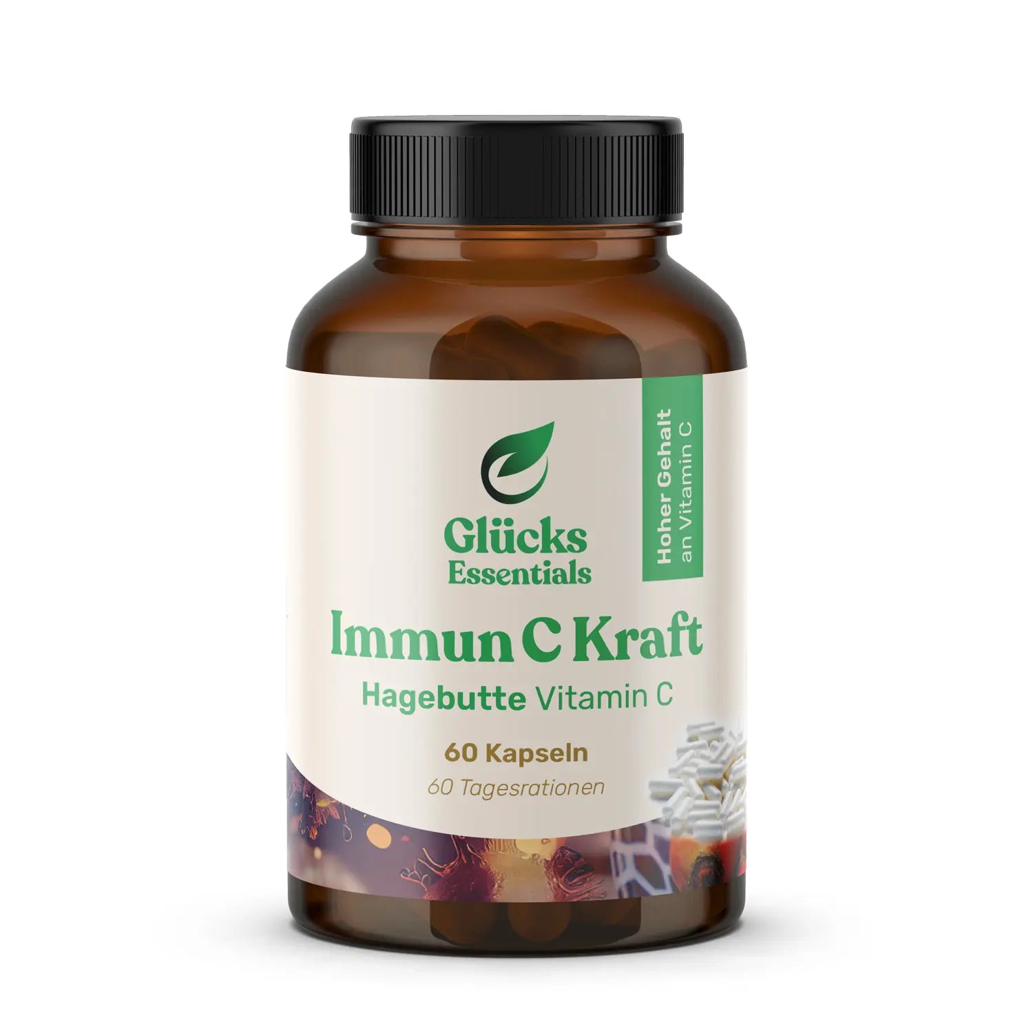 Immun C Kraft - Vitamin C aus Hagebutte - 60 Kapseln