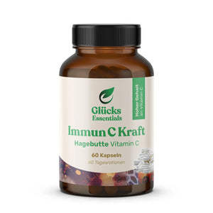 Immun C Kraft - Vitamin C aus Hagebutte - 60 Kapseln