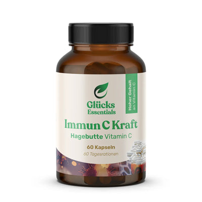 Immun C Kraft - Vitamin C aus Hagebutte - 60 Kapseln