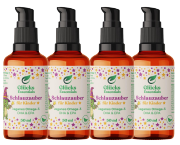 4 Stück Schlauzauber + gratis glücksi Buch - Omega 3 DHA/EPA für Kinder - 50ml