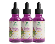 3 Stück ZauberTropfen + gratis glücksi Buch - Vitamin D3 + K2 für Kinder - 20 ml